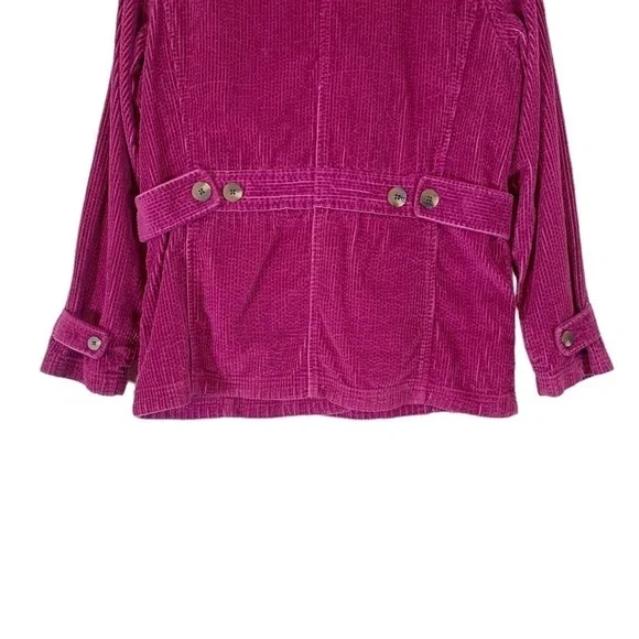 LL Bean Corduroy Button Down Jacket Size 6 Petite - Picture 6 of 7